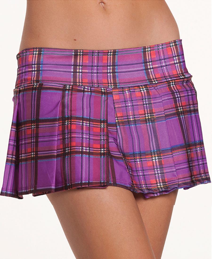 Purple Plaid Skirt 31